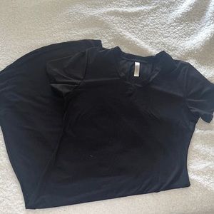 Never worn, Black body-con t-shirt dress